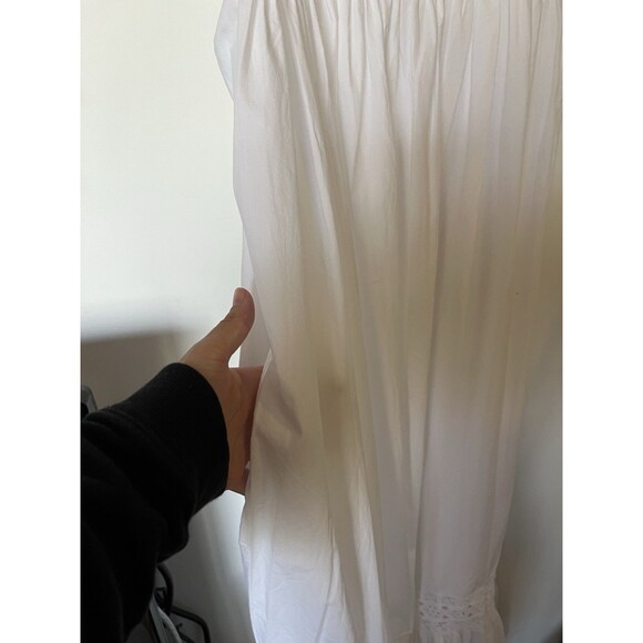 J Crew White Cotton Poplin Athena Boho Maxi Dress Size Small - Picture 10 of 14